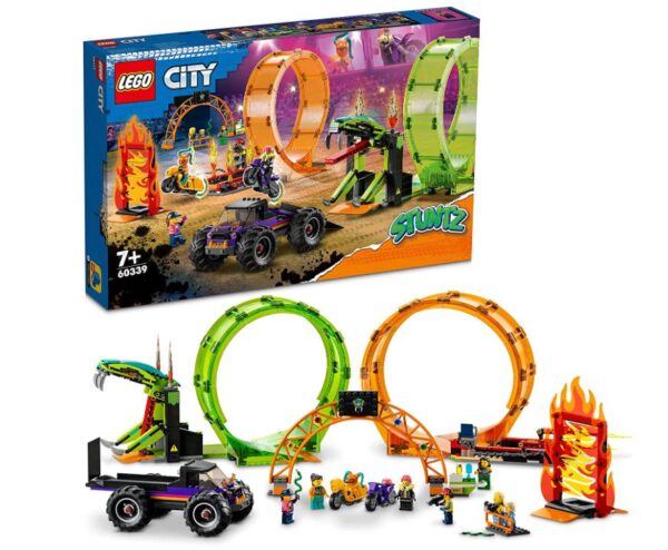 LEGO City Stuntz Double Loop Stunt Arena, Monster Truck