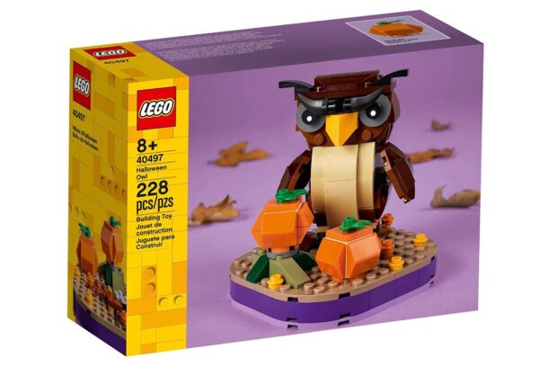 LEGO 40497 Halloween Owl with 2 Halloween pumpkins 2