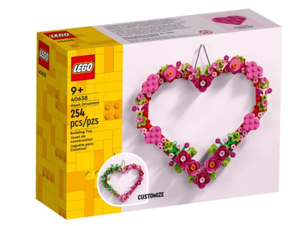 LEGO Heart Ornament 1